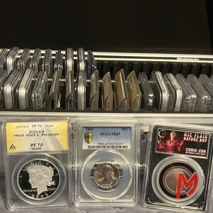 2023 pf70 dollar 1964 .5 pf67 ric flair silvered comic con